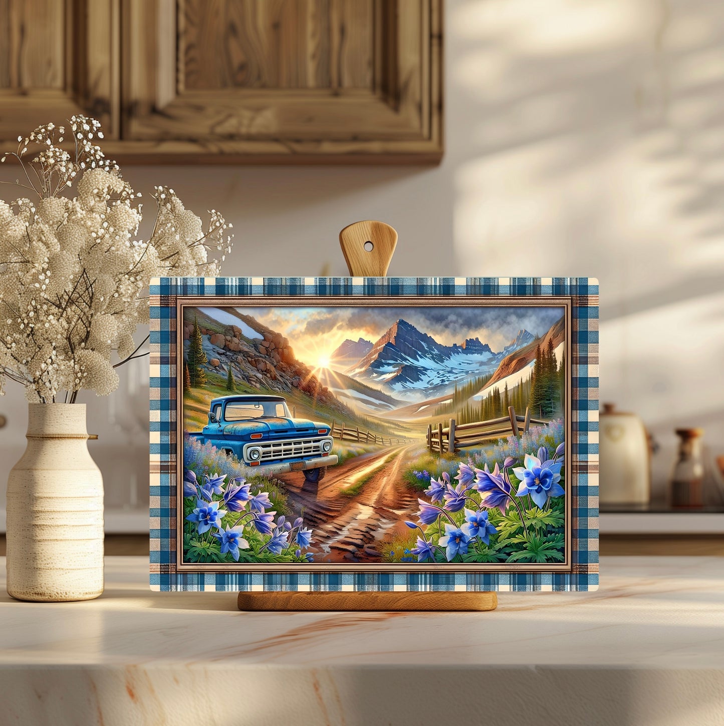 Tempered Glass Cutting Board, Colorado Theme, Available in 2 Sizes