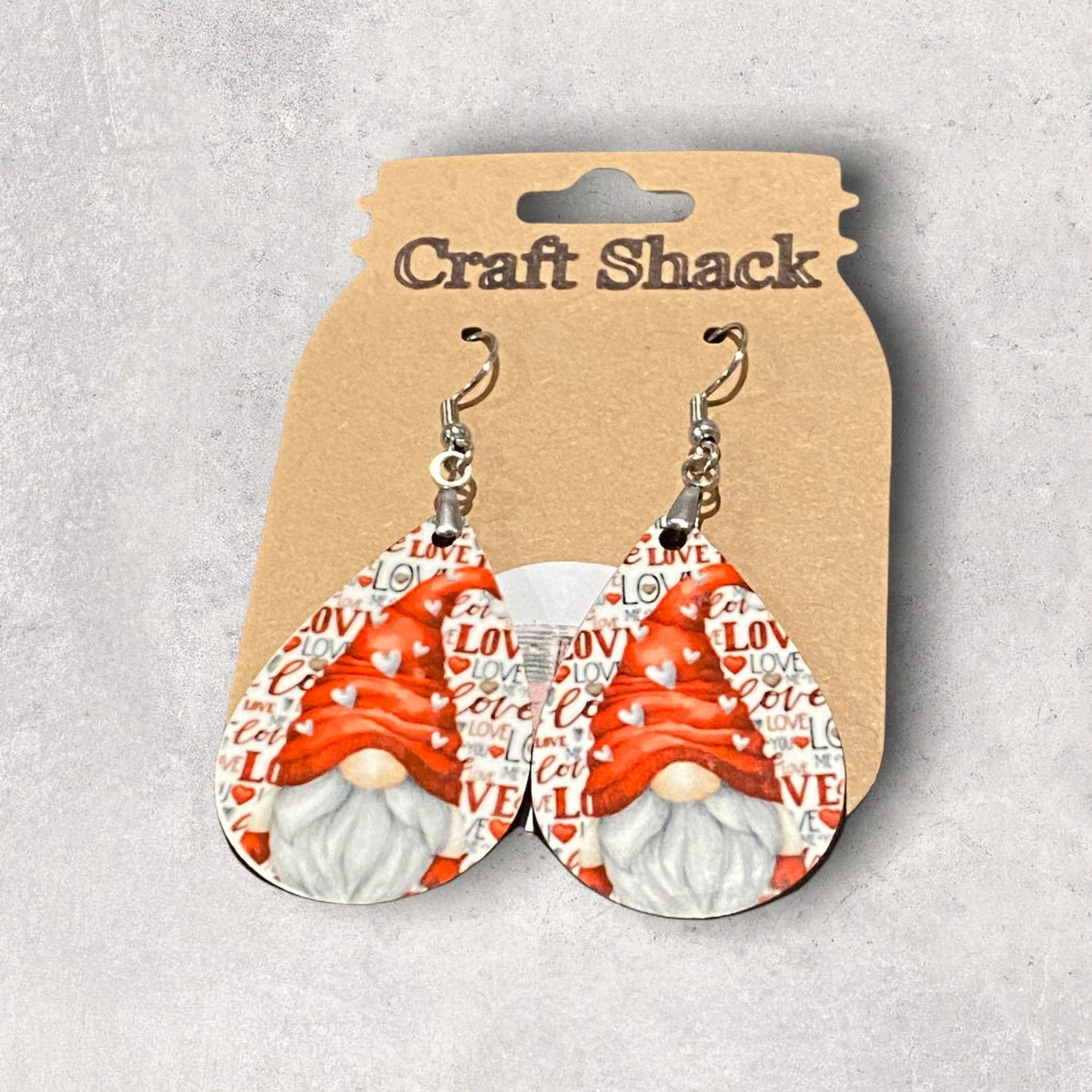 Love Gnome Teardrop Earrings